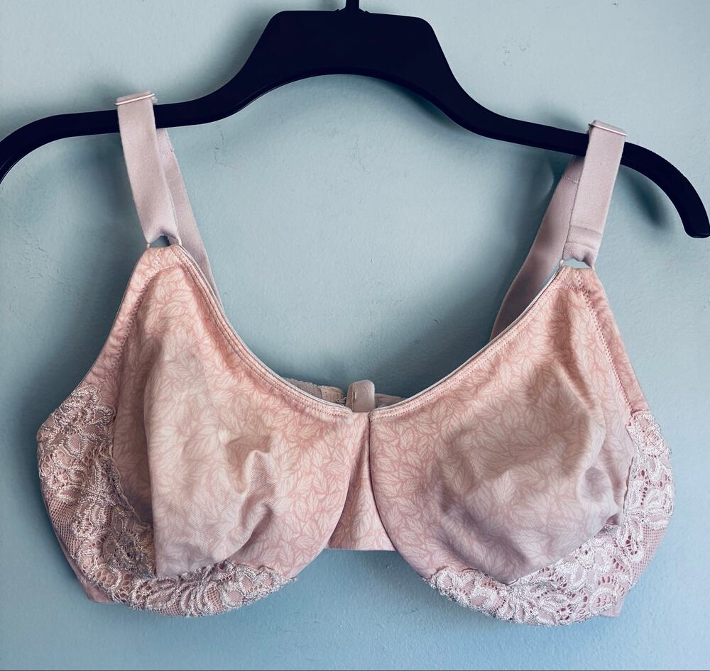 Olga Unlined Bra 38DD Pink Casual Comfort Everyday